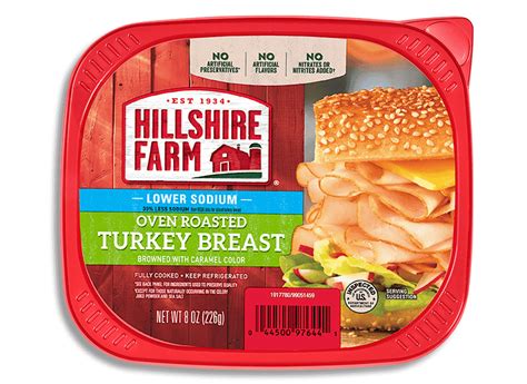 hillshire farms turkey lunch meat|hillshire farm low sodium turkey.